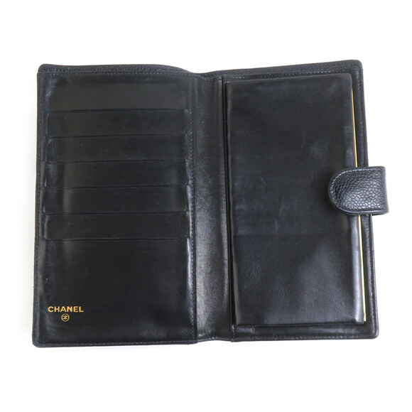 CHANEL Authentic Black Caviar Leather Wallet - Picture 3 of 5